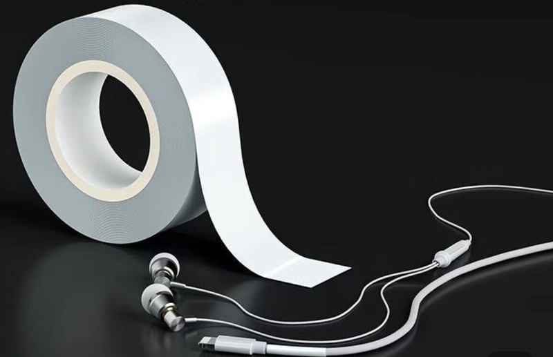 White tape for repairing damaged mobile phone charging and headphone cables gallery