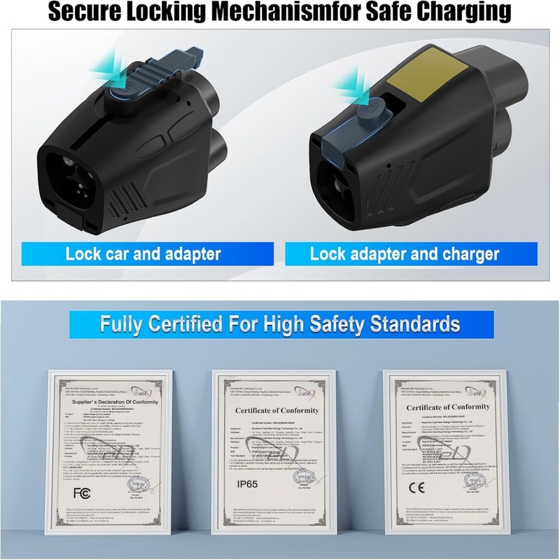 Aipechy 2026 NACS to CCS Adapter 500A 1000V Fast Tesla Supercharger gallery