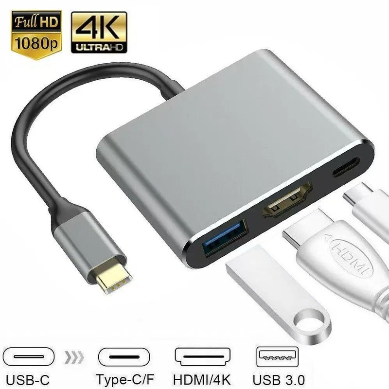 NEW USB Type C to HDMI HDTV TV Cable Adapter Converter For Macbook Android Phone gallery