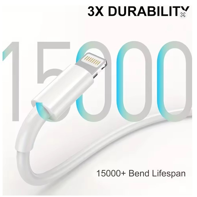 3x 6FT 2M 8Pin USB Data Sync Charging Charger Cable For iPhone 7 8 X 11 12 13 14 gallery