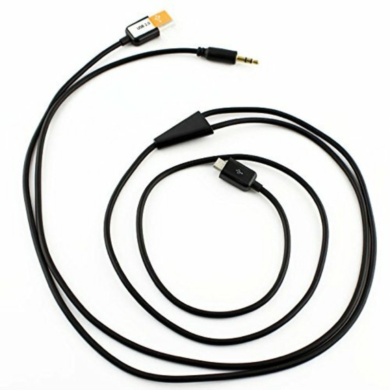 3.5mm Car Aux Audio Micro USB Data Charger Cable for Samsung HTC Google Nexus gallery