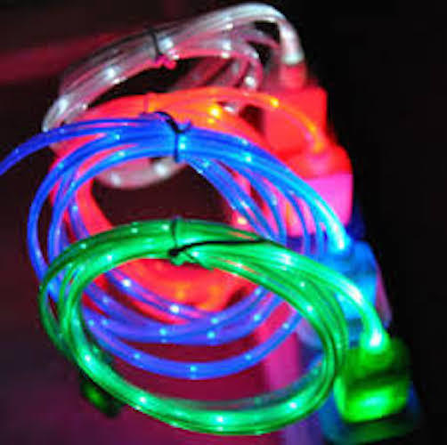 3ft LED el light-up data sync USB charger cable FOR apple iPhone 8 7 6 plus 5s X gallery
