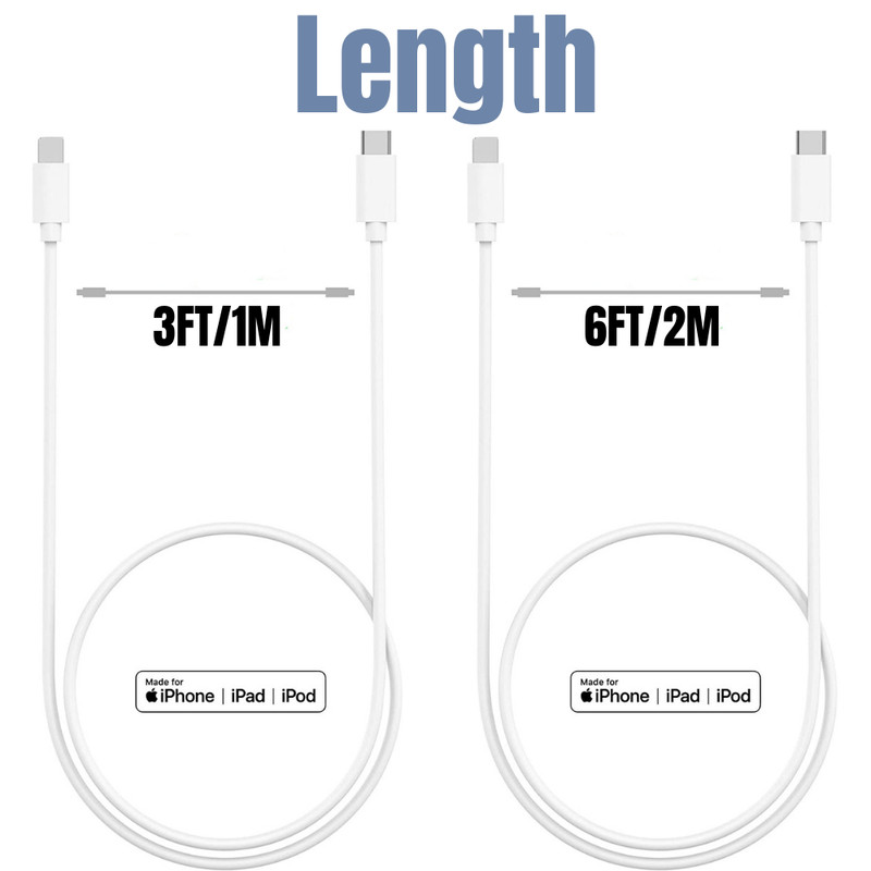 20W PD Fast Charger USB C Cable For Apple iPhone 14 13 12 Pro iPad Charging Cord gallery