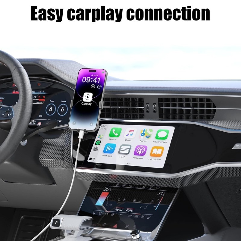 4 Pack Apple CarPlay Cable USB iPhone Charging Cable 3FT Fast MFi White gallery