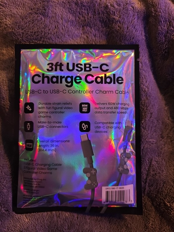Gaming 3 Ft USB-C Charging Cable For PS5 Controllers, Xbox, IPad & Phones gallery