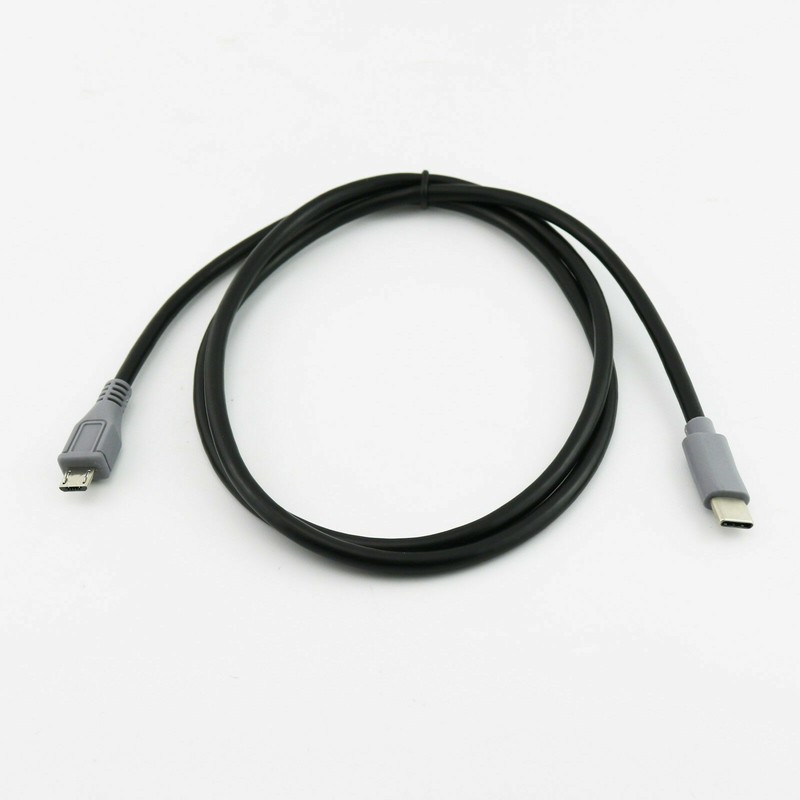 1x Micro USB 5 Pin Male To 3.1 Type C Male Converter OTG Adapter Lead Data Cable gallery