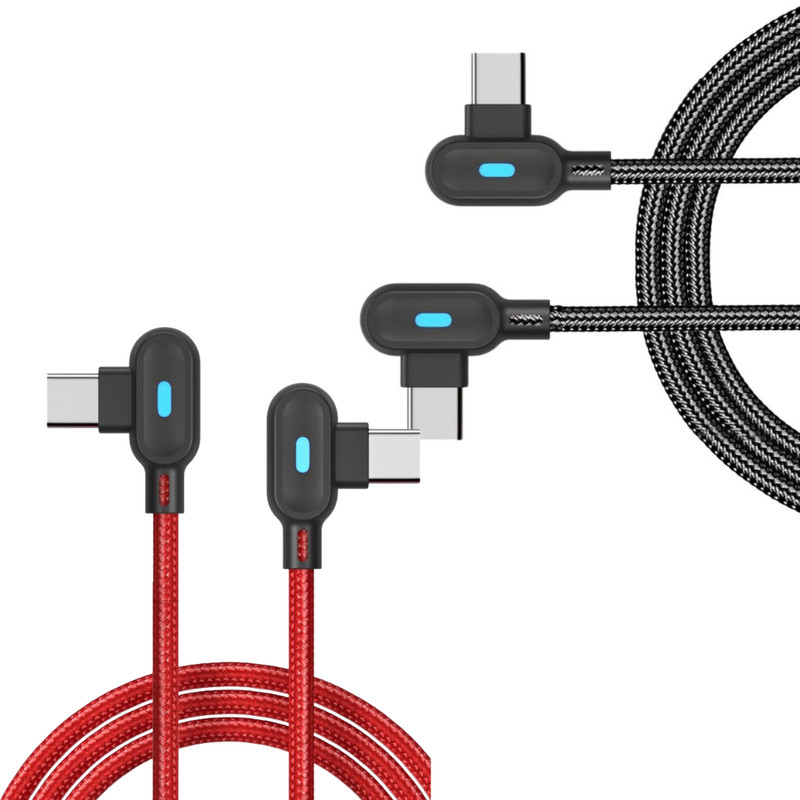60W 90° PD Type C To USB C Fast Chaging Cable For iPhone 15/16/Samsung/Macbook