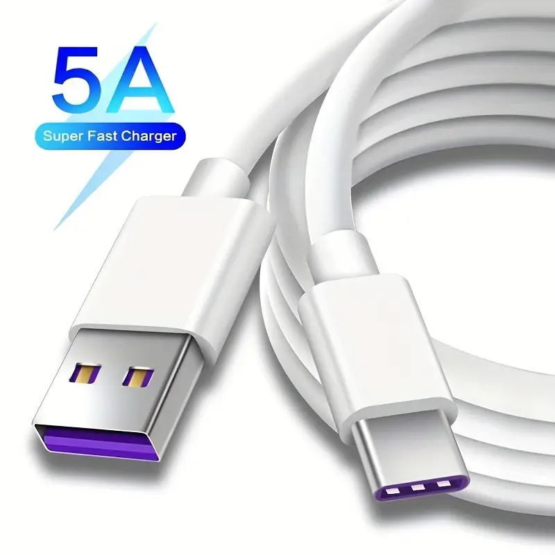USB Type C Data Cable 5A Fast Charging USB-A to USB-C Charger Cord For Phone➰➰➰➰ gallery