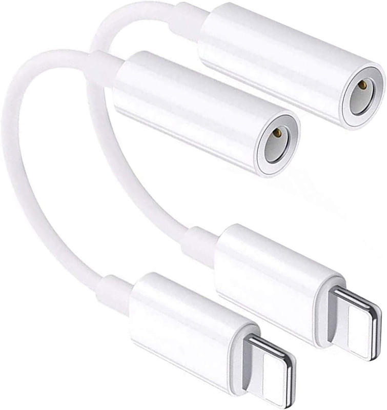 [Apple Mfi Certified] Iphone 3.5Mm Headphone Jack Adapter,2Pack for Apple Lightn