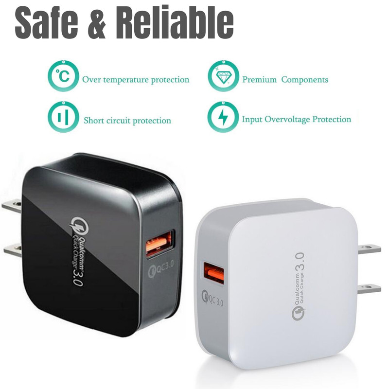 Lot 18W QC3.0 USB Fast Quick Charge Wall Charger Power Adapter For iPhoneSamsung gallery