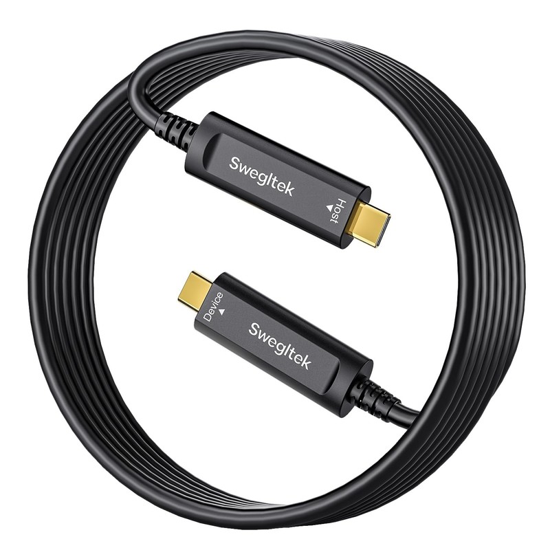 Fiber Optic USB C Cable(50ft),10Gbps High Speed Data Transfer Active Optical …