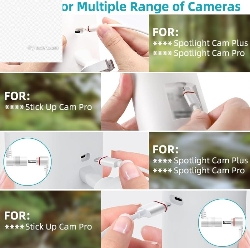 2X Barrel to USB-C Adapter for Ring Solar Panel Outdoor Cam (59 characters) gallery