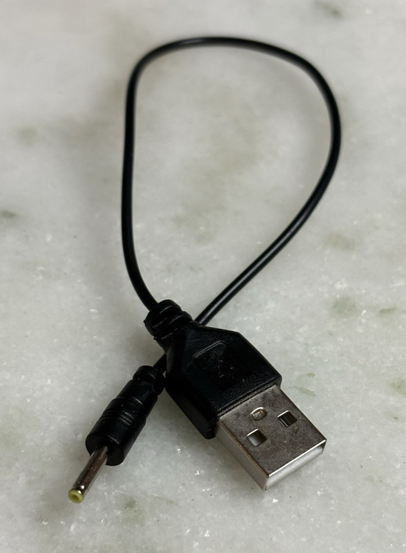 USB to 2mm Mini Tip Adapter Cable For Nokia PC Power 5V Charging Cord Yellow Tip