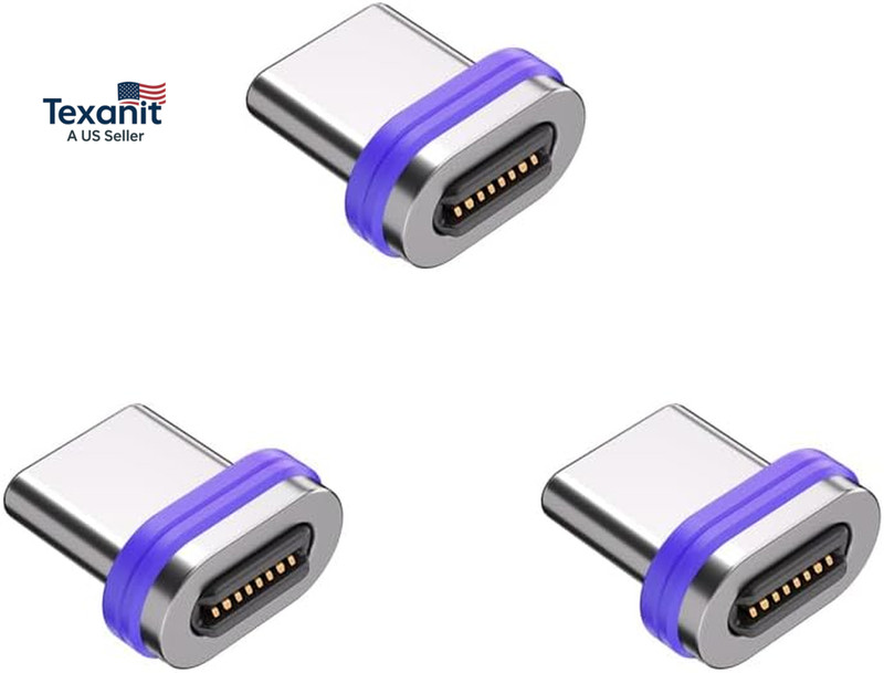 16PIN USB C Magnetic Charging Cable Adapter Type C Tips Connector 180 Degree Rot