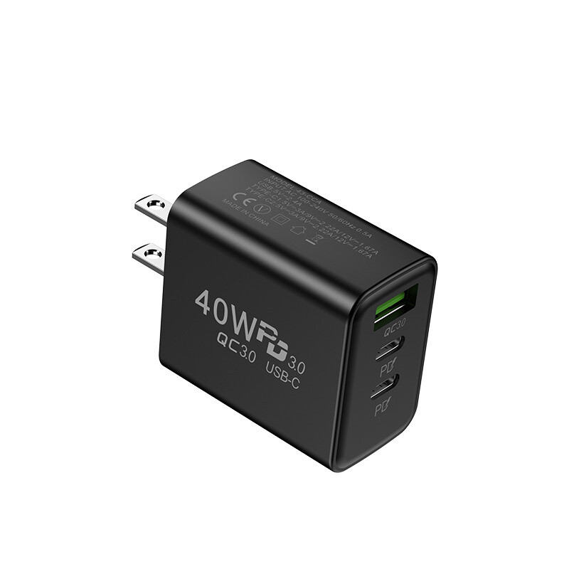 USB C 40W Fast Wall Charger And Cable For iPhone 17 16 15 14 13 12 11 Pro Max