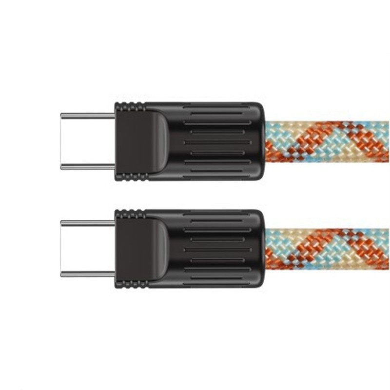 60W Type C to Type C Charging Cable Woven Fabric Phone Lanyard Unisex Design gallery