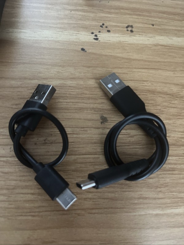2 Pack USB C Charging Cable for Any Batt Or Headphones 1m And 2m