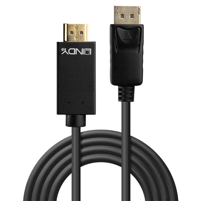 Lindy DP-HDMI 10.2G Cable 3m - Black gallery