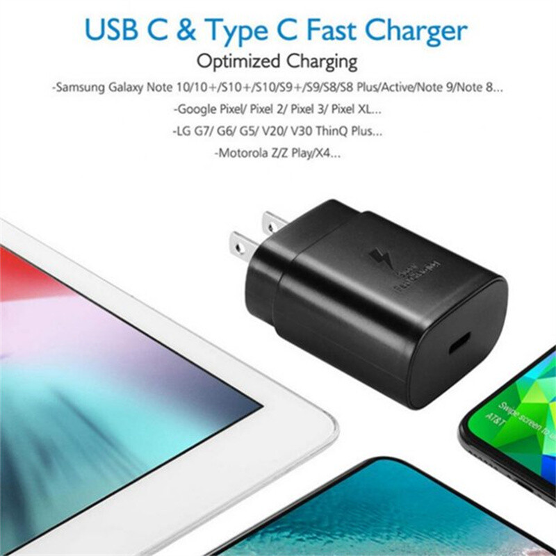 25W Type USB-C Super Fast Wall Charger+6FT Cable For Samsung Galaxy S21 S20 5G gallery