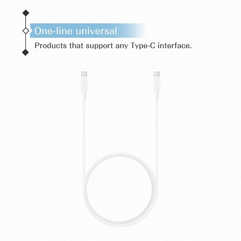 Original Samsung Official S23 series Type-C to Type-C Cable (5A) 1.8m / EP-DX510 gallery