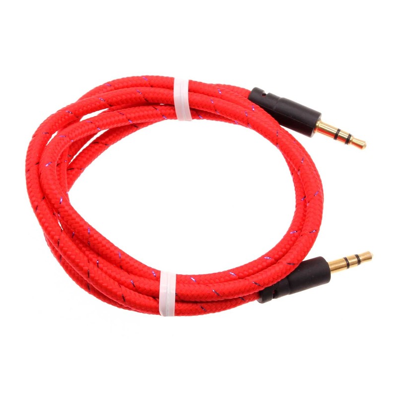 Aux Cable 3.5mm Adapter Car Stereo Aux-in Audio Cord Speaker for Cell Phones