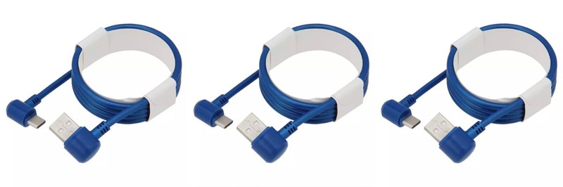 3-Pack 90 Degree Angle Type C Fast Charger Cable for iPhone 16 & Type-C Devices gallery