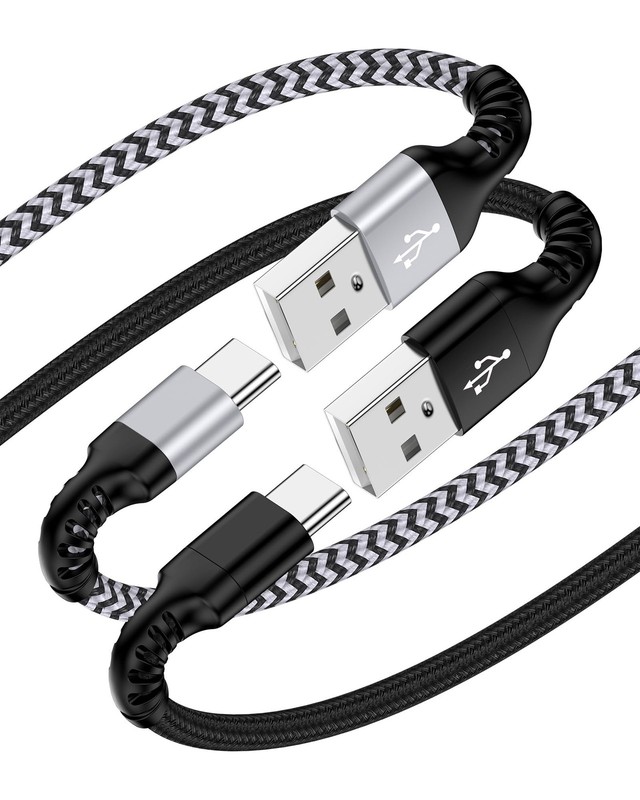 iPhone 17e 17 Carplay Cable USB C Charger Fast Charging for 3FT, Black, White