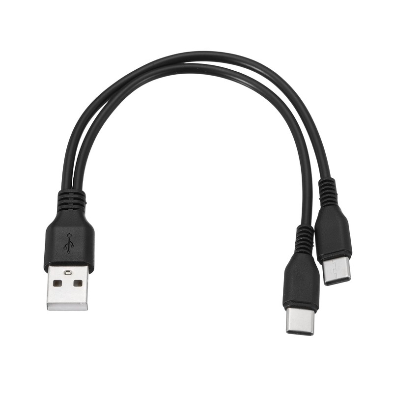 Multi USB A to 2 USB 2 in 1 Splitter Charging Cable Cord 8 Inch for Power Ban…