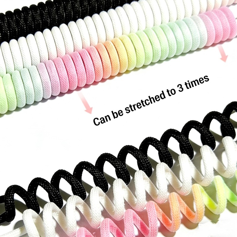 1.5M Coiled USB C To USB A Mechanical Keyboard Cable Metal Aviator Black gallery