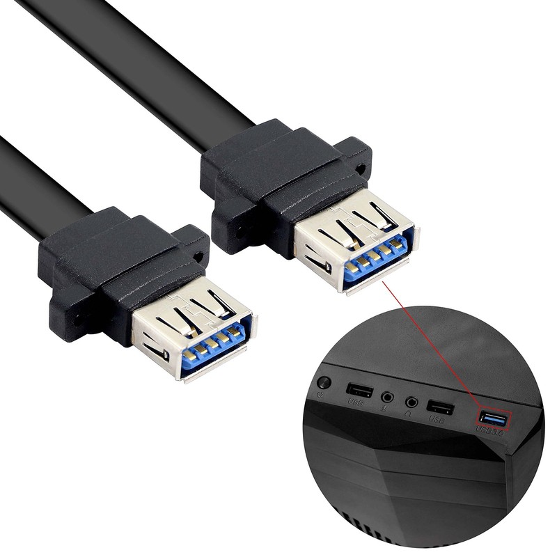XMSJSIY USB 3.0 Front Panel Cable, Motherboard 19/20pin Cable to USB Female S... gallery