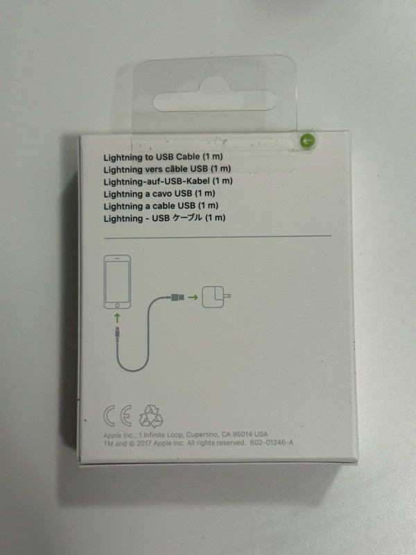Apple - 3.3' (1M) Lightning to USB Cable - White A1480 gallery