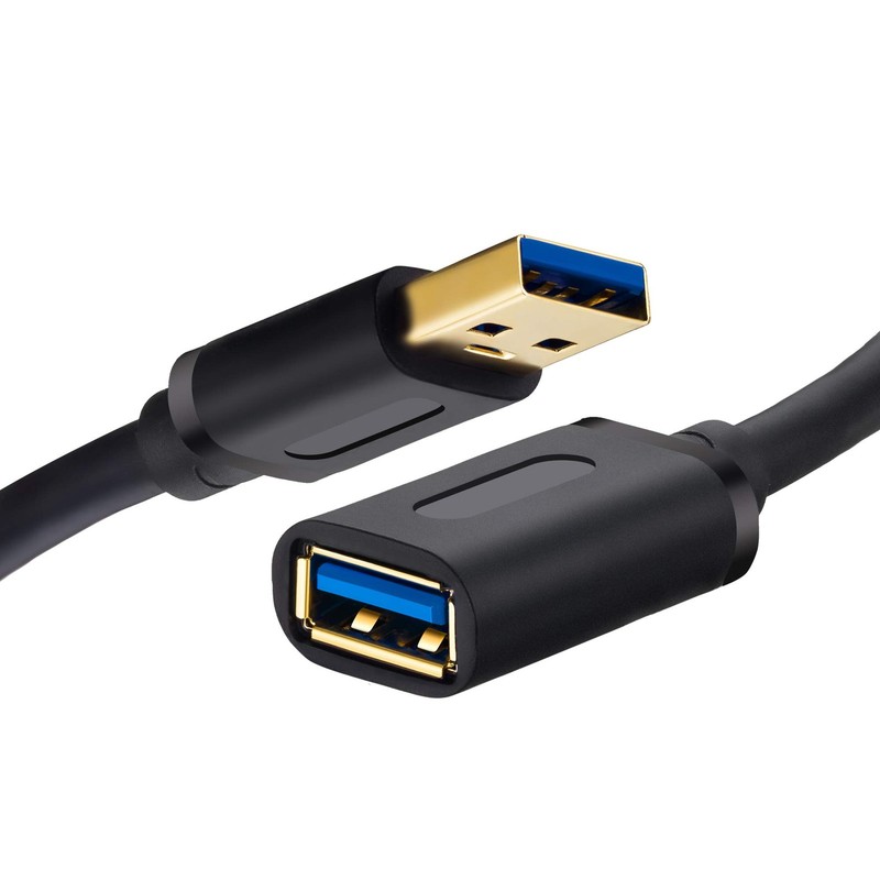 5Ft USB 3.0 Extension Cable High Speed Extender Cord USB A Male to USB A Female
