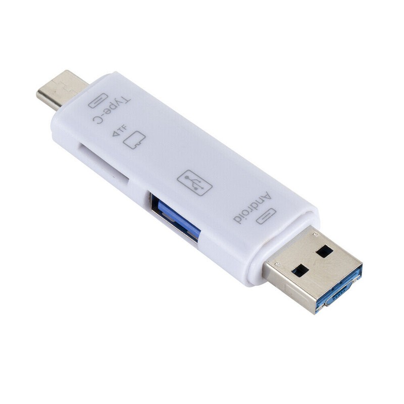 5 in 1 USB Type C / USB / Micro USB SD TF Memory Card Reader OTG Adapter gallery