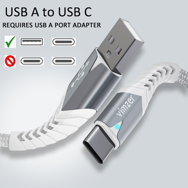 2 PACK USB C Fast Charger Cable for iPad Pro, iPad Air, iPhone 15, 16 Pro Max gallery