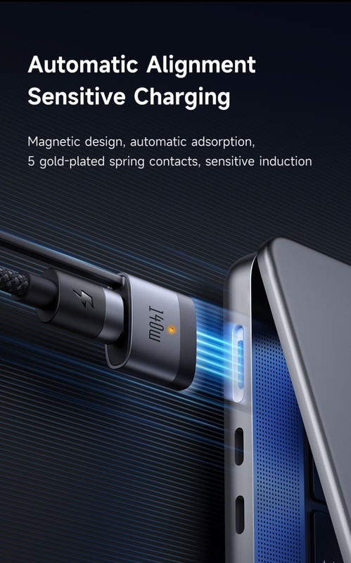 Mcdodo 2 in 1 USB C to Mag 3 Magnetic Charging Cable 140W Type C PD Charger gallery