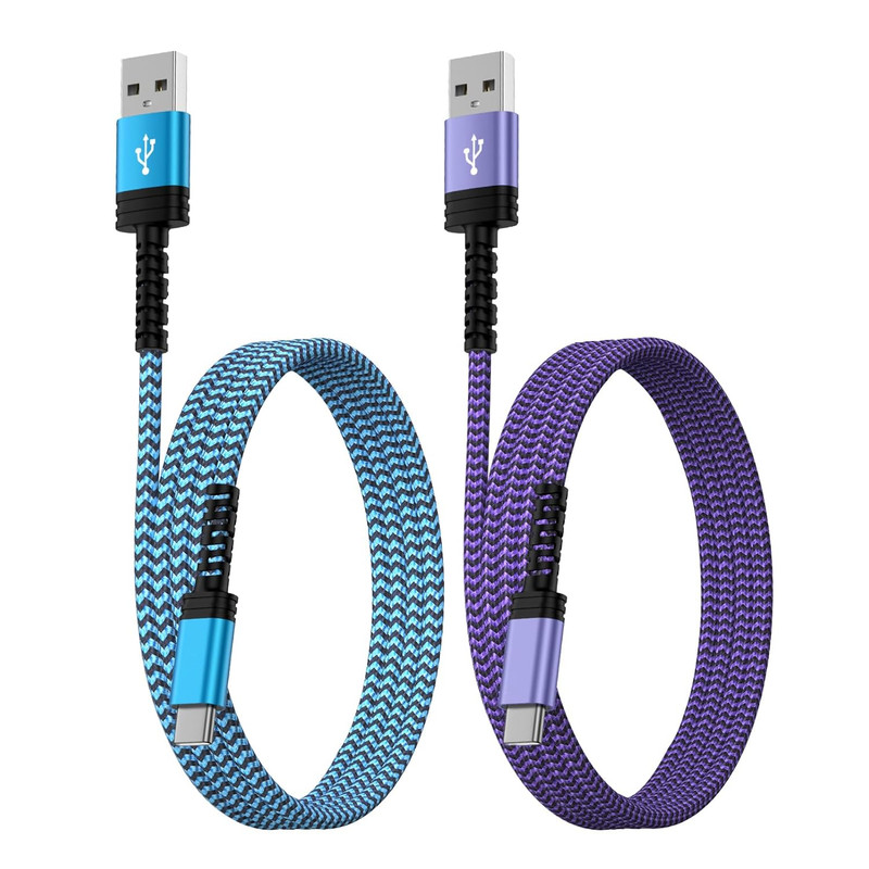 2-Pack 3FT USB-C Fast Charging Cable Cord CarPlay iPhone 17 16 15 Galaxy S26 S25