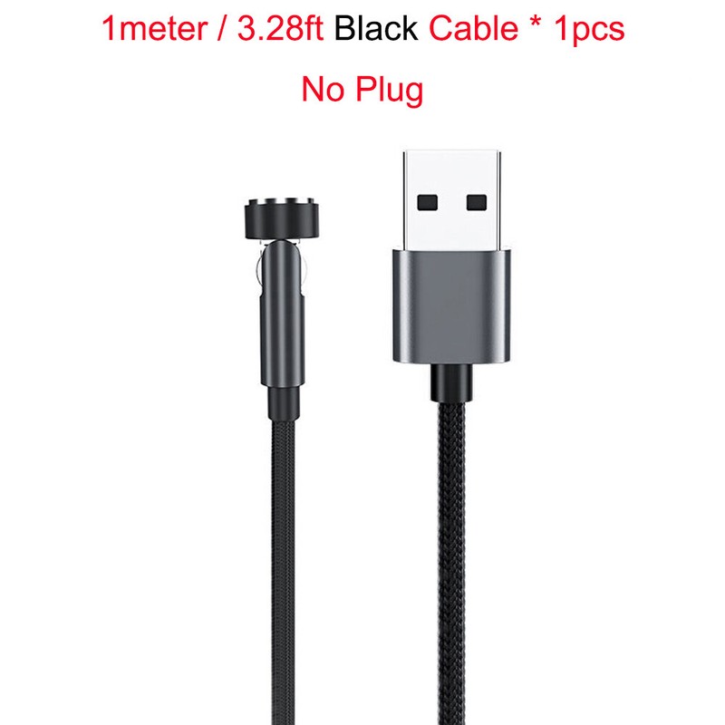 Magnetic 3A Fast Charging & Data Transfer USB Cable for Micro Type-C iOS Devices