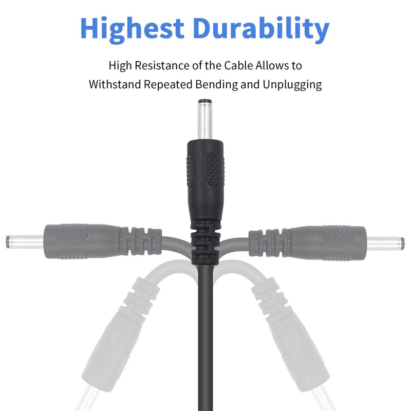 USB to DC Cable, 3.5x1.35 mm 5V DC Power Charging Cord, Electronics Barrel Ja... gallery