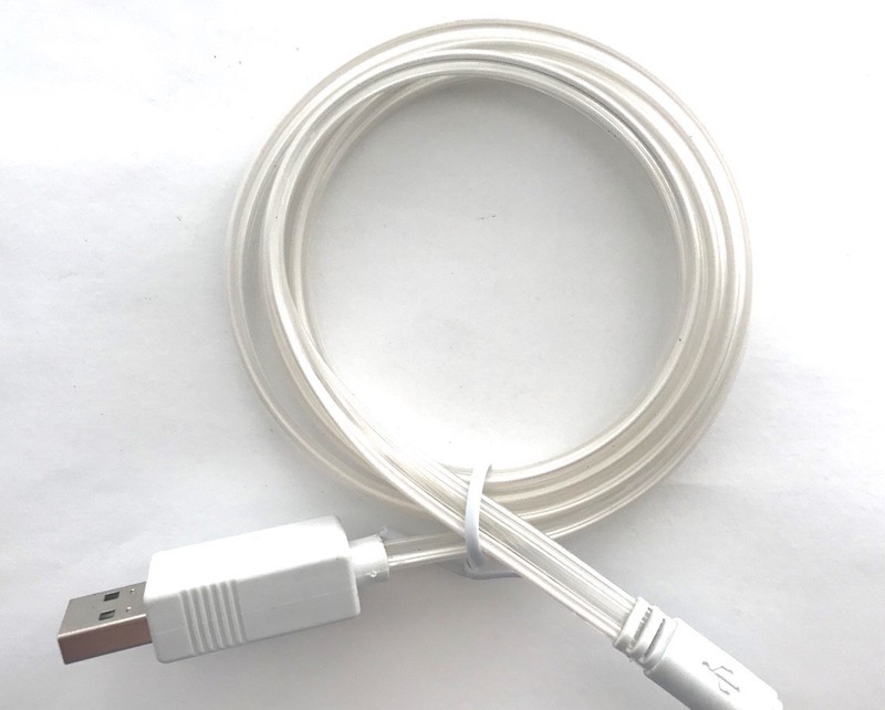 FLAT FLOW MOVING LIGHT-UP glow LED charger cable for iPhone 8 7 5c 6s plus MICRO gallery