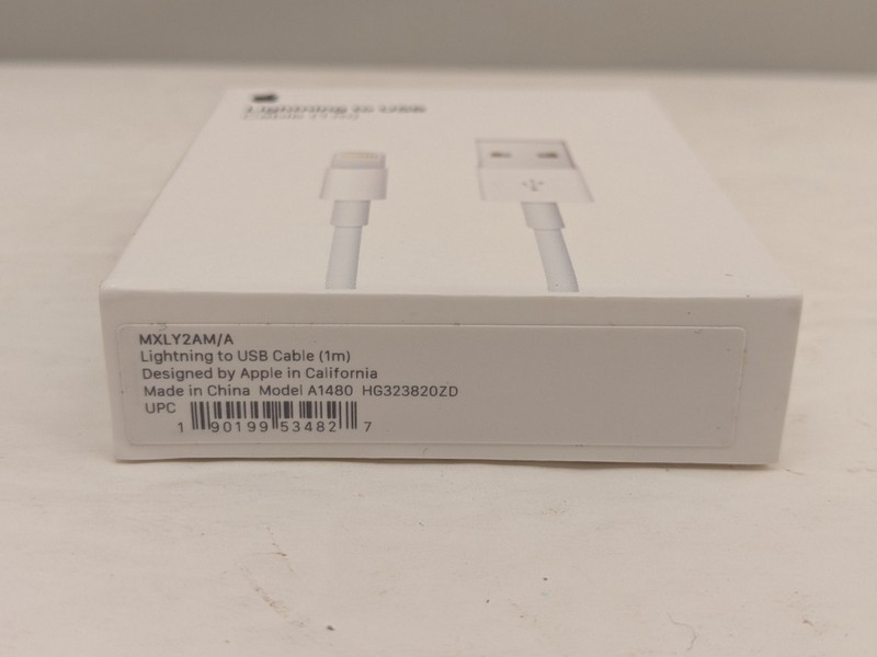 APPLE Lightning to USB Cable | 1m | Charge / Sync | MXLY2AM/A | Model A1480 NEW gallery