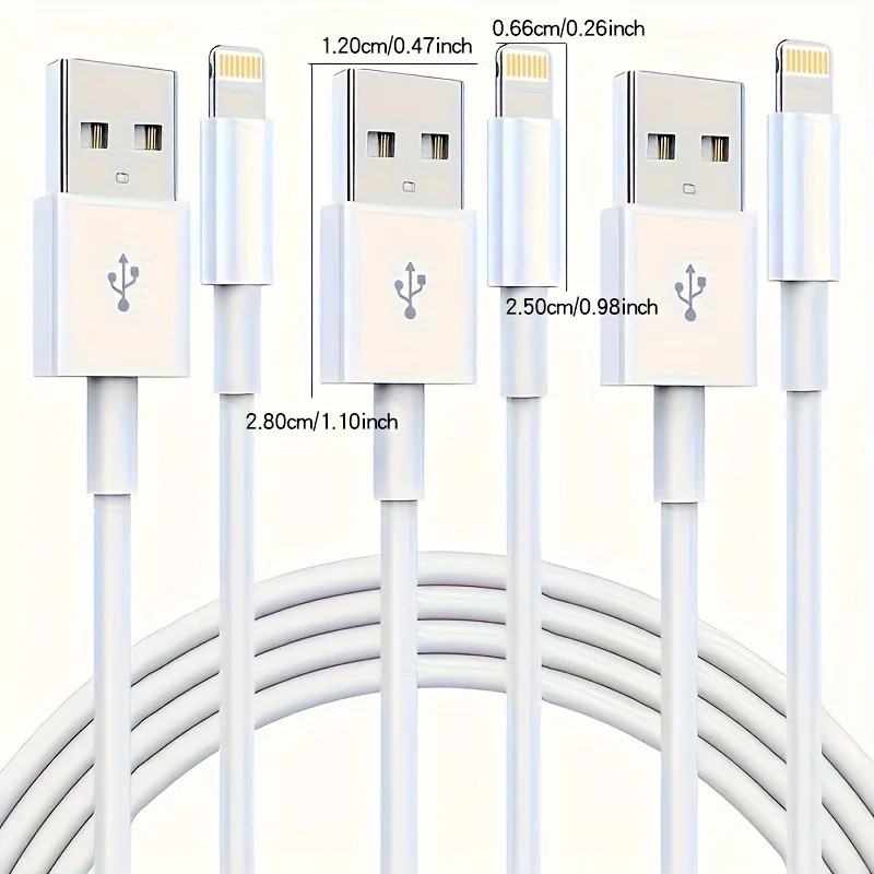 Charging Cable USB A to Compatible with iPhone 13 12 11 gallery
