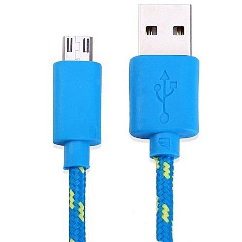 SHORT 8" Braided MICRO USB power cord Charger Cable for Galaxy s3 s4 s6 s6+ s7 gallery