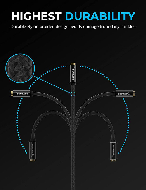 USB Type a to 3.5Mm Dual Function Audio Jack Active Adapter 20" Cable (CB-UA35) gallery