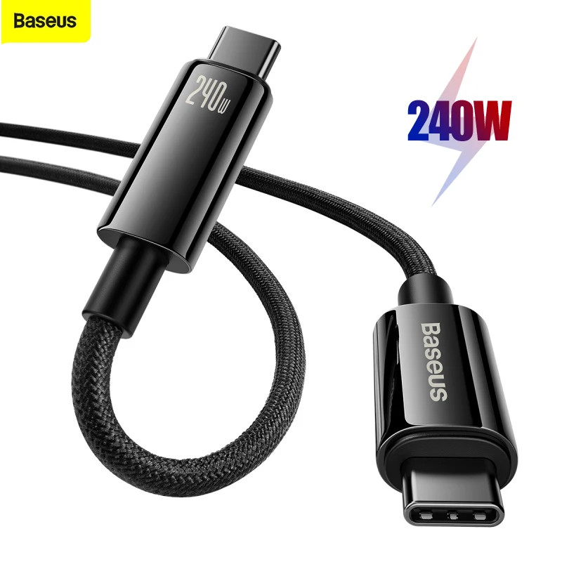 Baseus 240W USB C Cable PD 3.1 For MacBook Samsung S22 Xiaomi iPad Huawei PD gallery