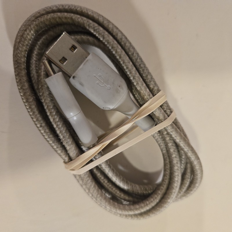 5-Foot Braided Micro USB Cable Gray Charging Data Cord Fast Sync Durable gallery