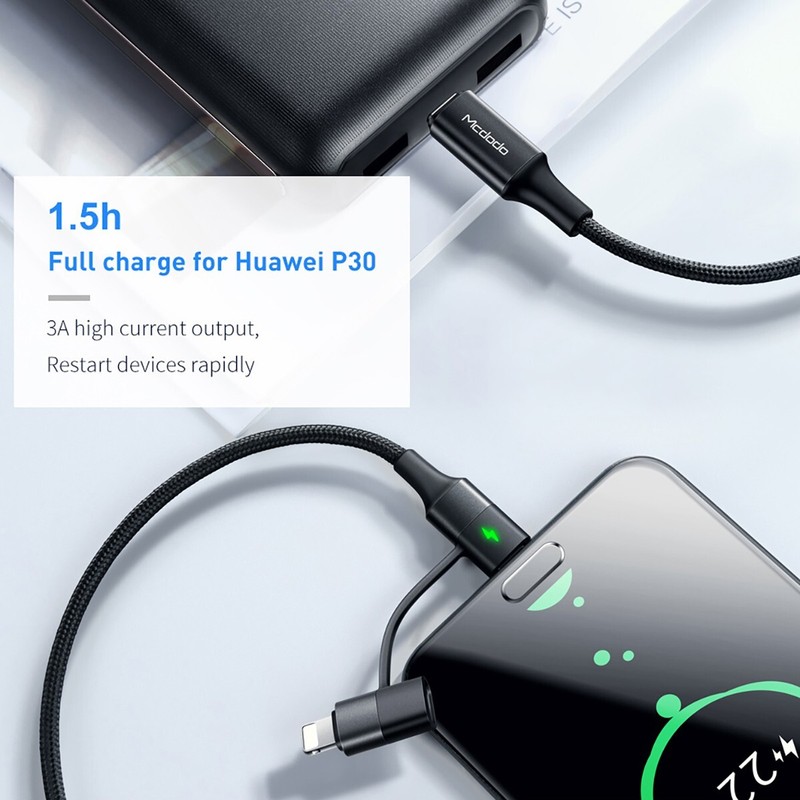 LED USB to Type-C Cable Charger for iPhone 17 16 15 14 13 Galaxy S25 S24 S23 S22 gallery