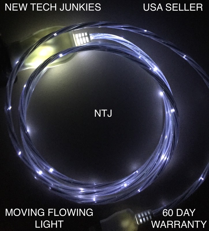 FLOW LED Light (3ft) el USB data sync charger cable FOR iPhone 6 5s 5c plus gallery