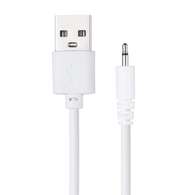 2.6FT DC Charging Cable,5V 1A USB to DC Power Cable 2.5mm Length 8mm, White