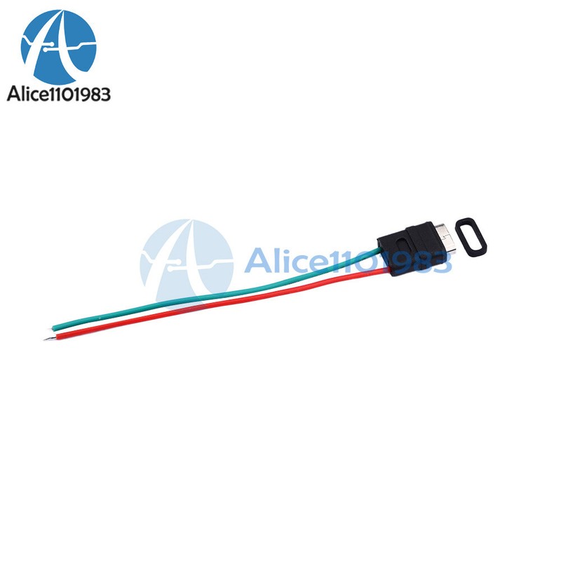 2 Pin USB 3.1 Type-C Connector Welding Wire Waterproof Female Socket Charging gallery