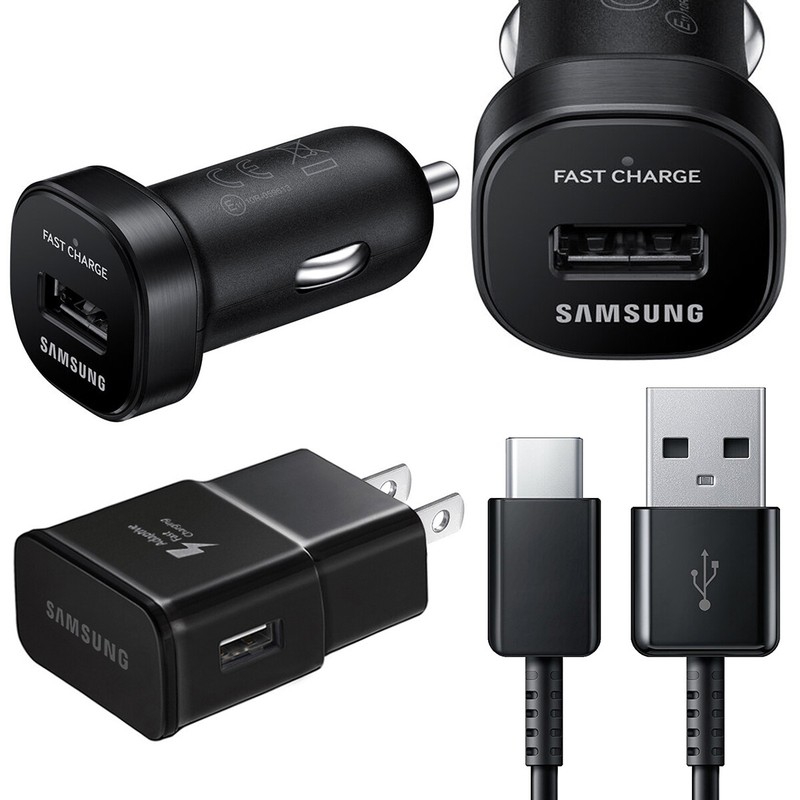 Original Samsung Galaxy S22 S21 S20 S10 S9 S8 Fast Wall Charger USB Type-C Cable